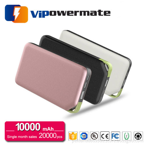Wholesale new design high quality portable color external power banks 10000mah